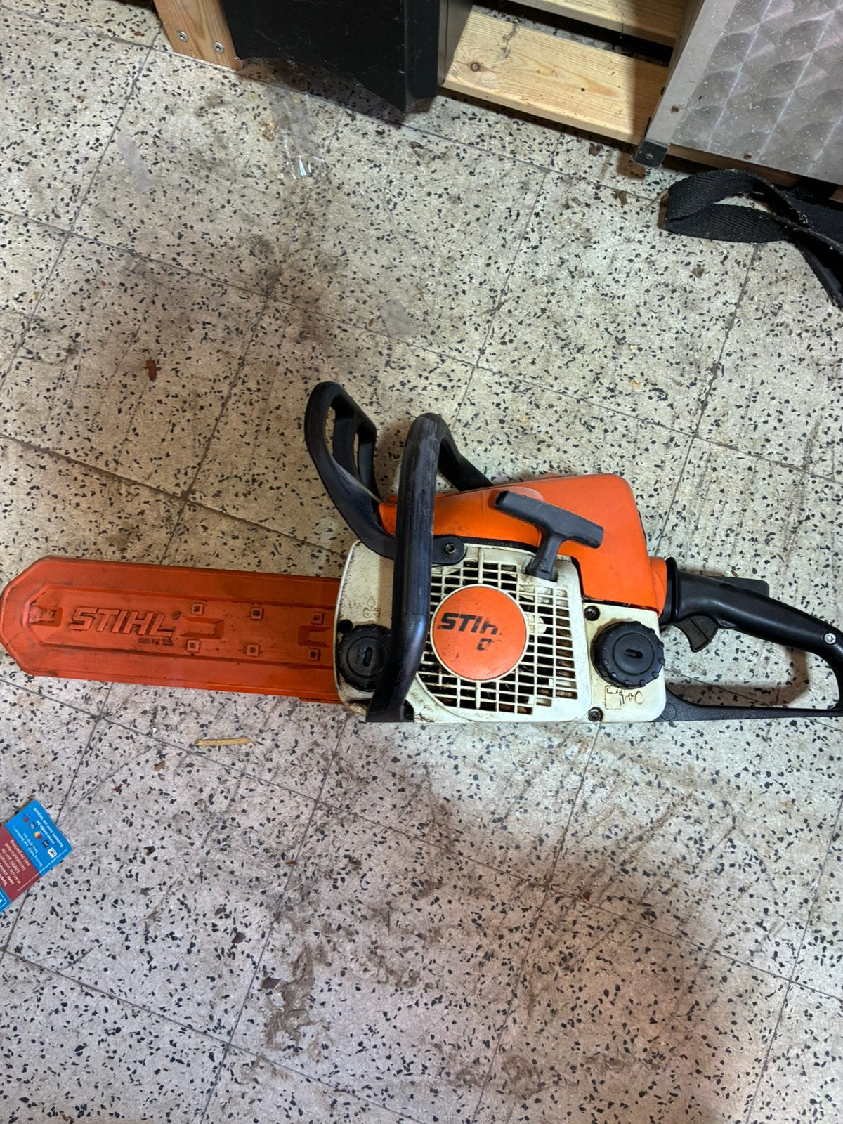 Stihl kettingzaag, Tuin en Terras, Ophalen, Gebruikt