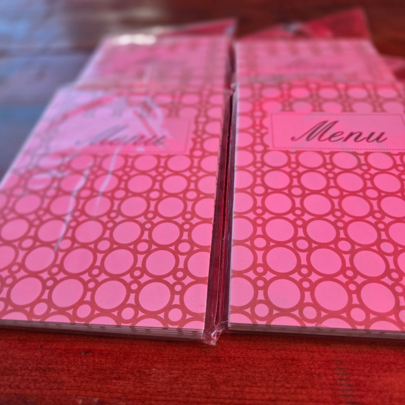 cartes de menu, Enlèvement ou Envoi