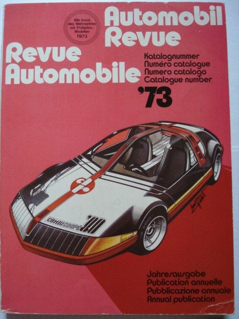 Catalogue de la Revue Automobile/Automobile Revue 1973, Envoi, Utilisé, Général