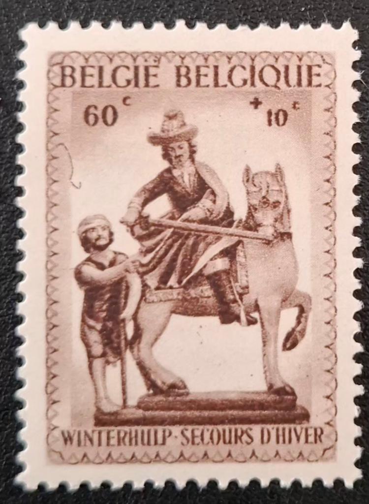 Belgique : COB 586-V1 ** Secours d'hiver No 3 1941., Sans timbre, Neuf, Enlèvement ou Envoi, Non oblitéré