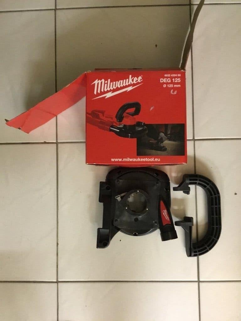 Milwaukee Stofafzuigkap voor haakse slijper, Ophalen, Nieuw, 700 tot 1000 watt, Haakse handslijpmachine