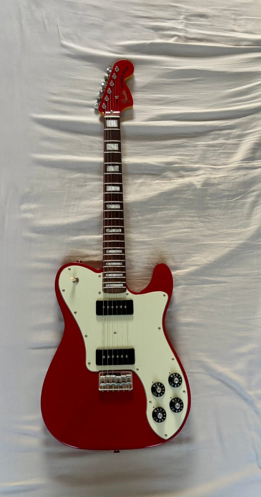 Fender Chris Shiflett Telecaster Deluxe (USA) Dakota Red, Musique & Instruments, Enlèvement, Comme neuf, Solid body, Fender