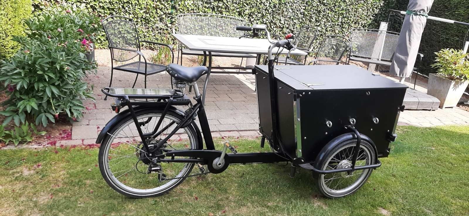 Elektrische bakfiets met 2 batterijen, Fietsen en Brommers, Ophalen
