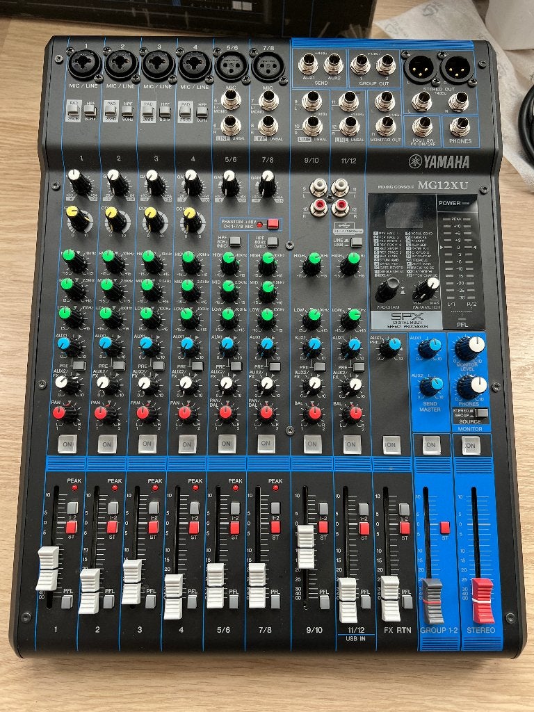 Yamaha MG12XU Table de mixage 12 canaux Professionnel, Musique & Instruments, Tables de mixage, Neuf, 10 à 20 canaux, Enlèvement