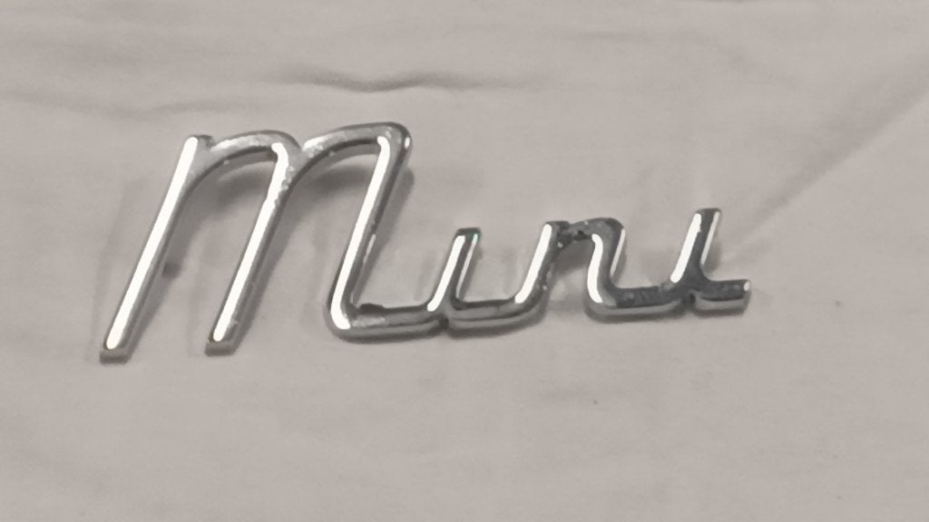 embleem MINI kofferklep Klassieke Mini Cooper, Ophalen, Mini, Achterklep, Voor
