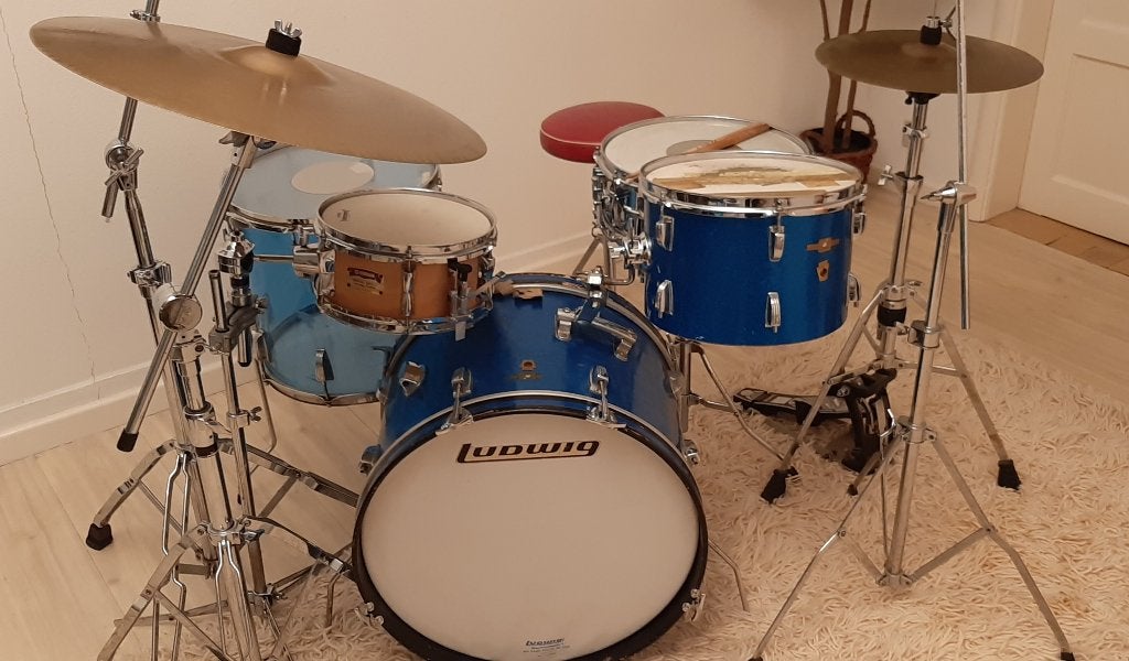 Ludwig vintage - USA made - Zildjan- UNIEK, Muziek en Instrumenten, Drumstellen en Slagwerk, Ophalen, Gebruikt, Ludwig