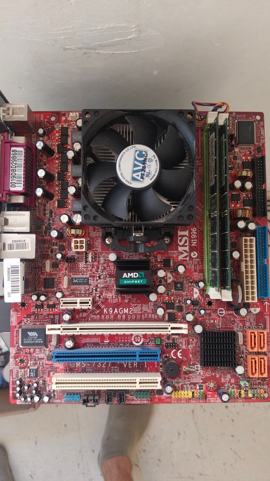 MSI K9AGM2, Computers en Software, Moederborden, Ophalen, Gebruikt, DDR2, ATX