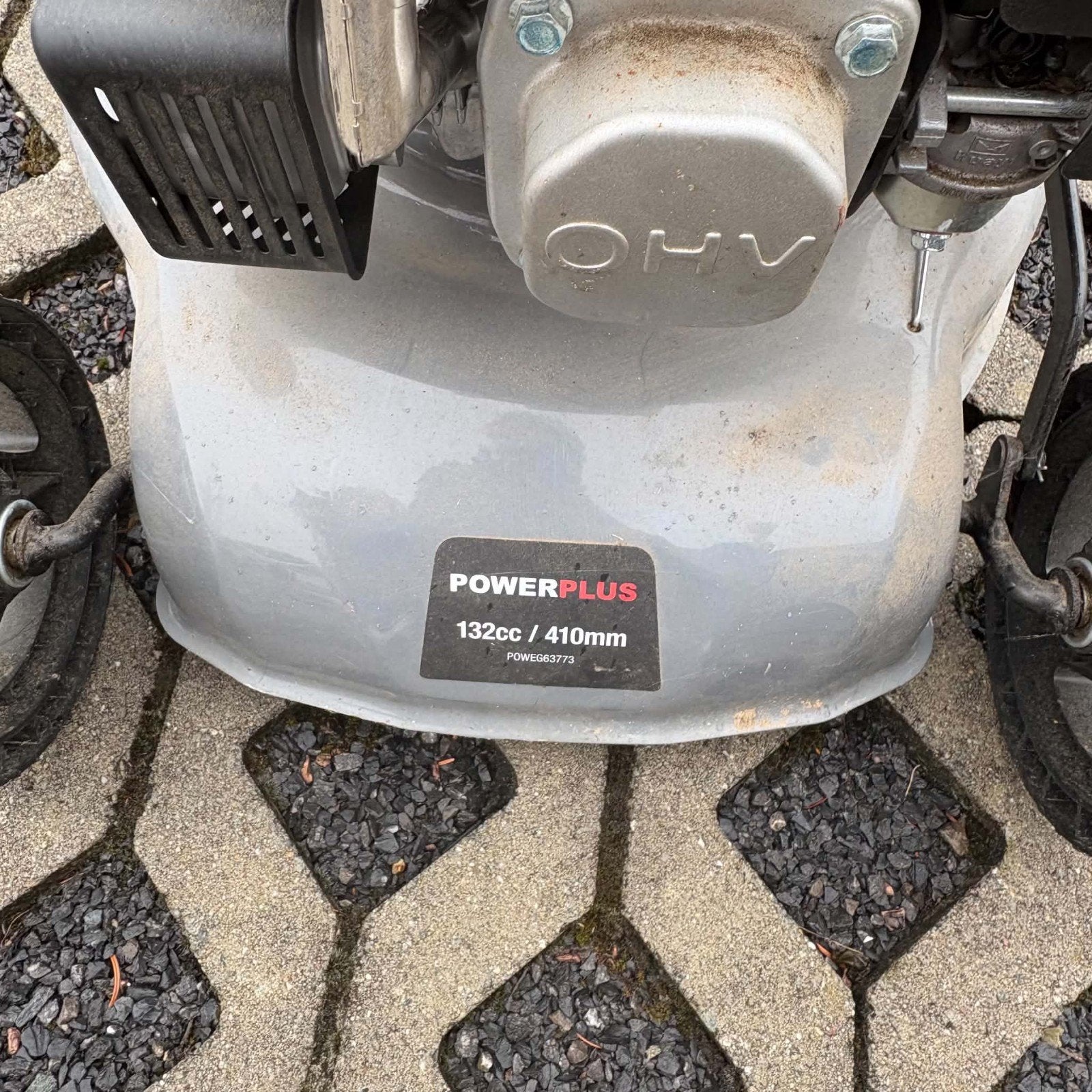 Gras machine van power plus, Tuin en Terras, Ophalen, Zo goed als nieuw, Powerplus, Opvangzak