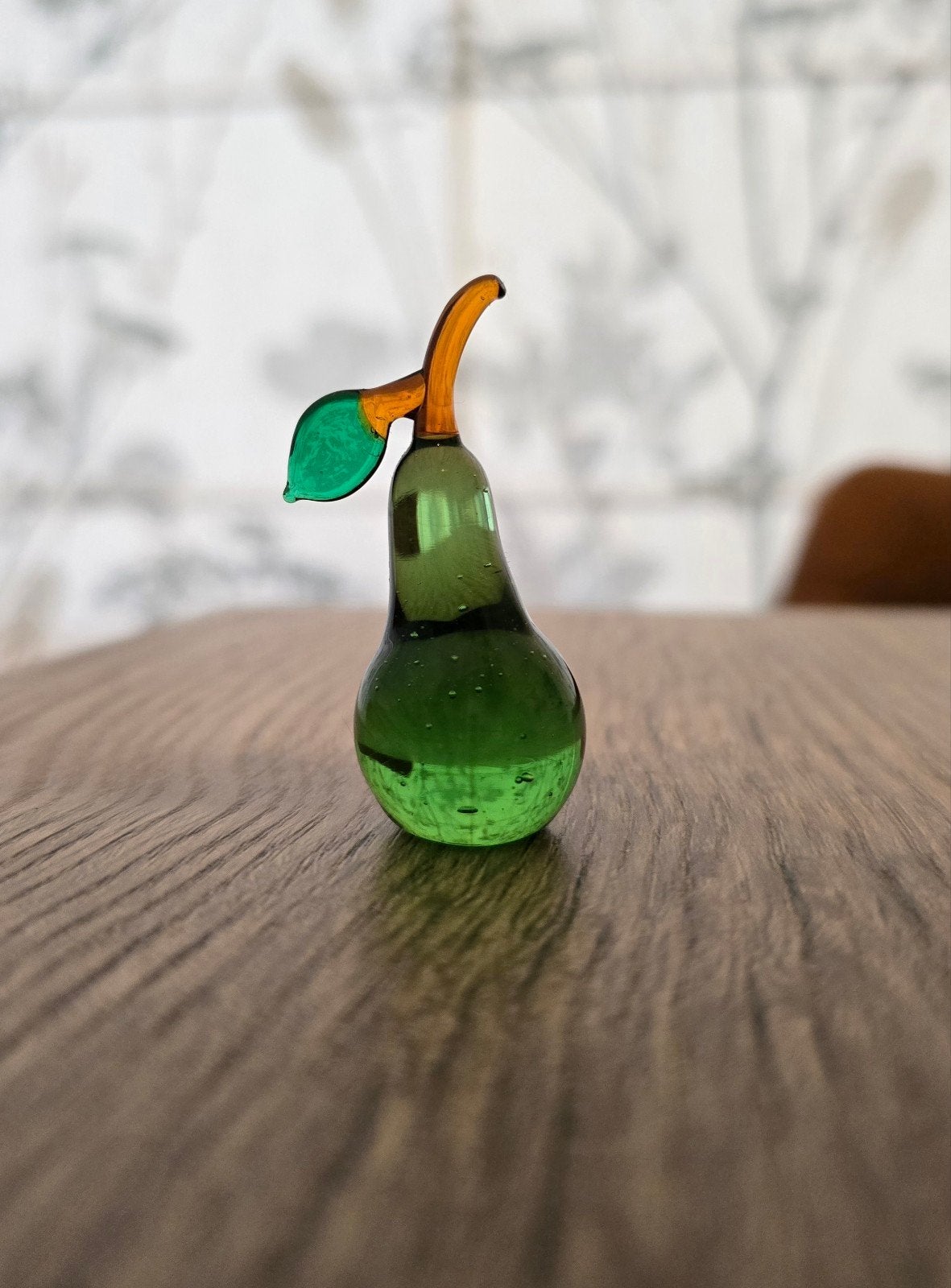 Poire en verre de Prague création artisanale fruit, Enlèvement ou Envoi