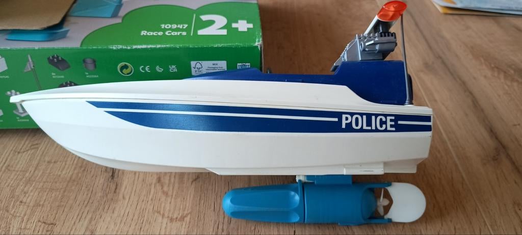 Playmobil speedboot politie, Ophalen