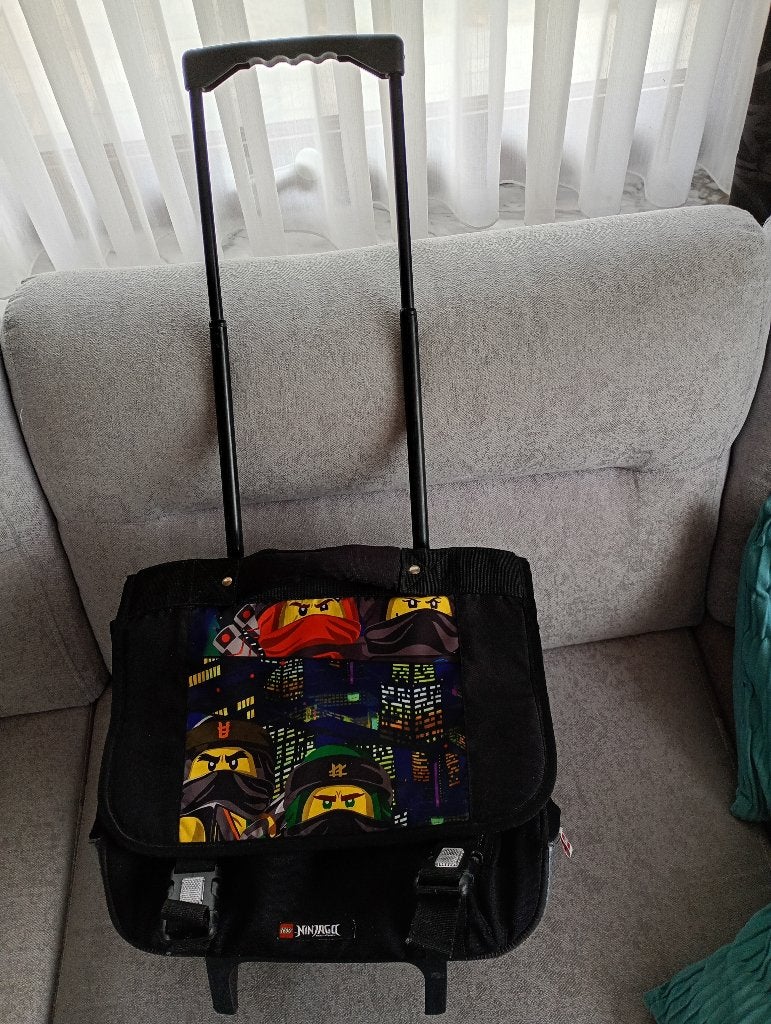 Boekentas Lego Ninjago trolley op wieltjes, Ophalen of Verzenden, Gebruikt