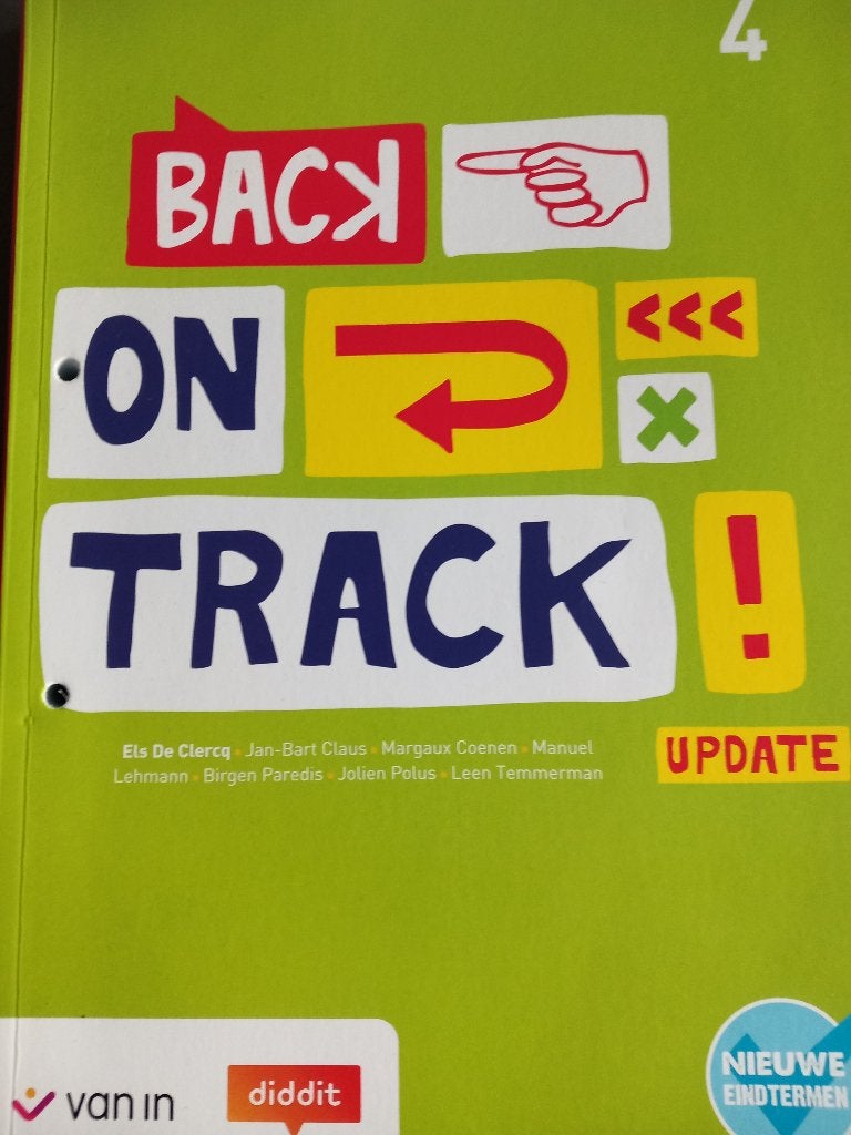 schoolboek Back on Track, ASO, Engels, Ophalen of Verzenden, Zo goed als nieuw
