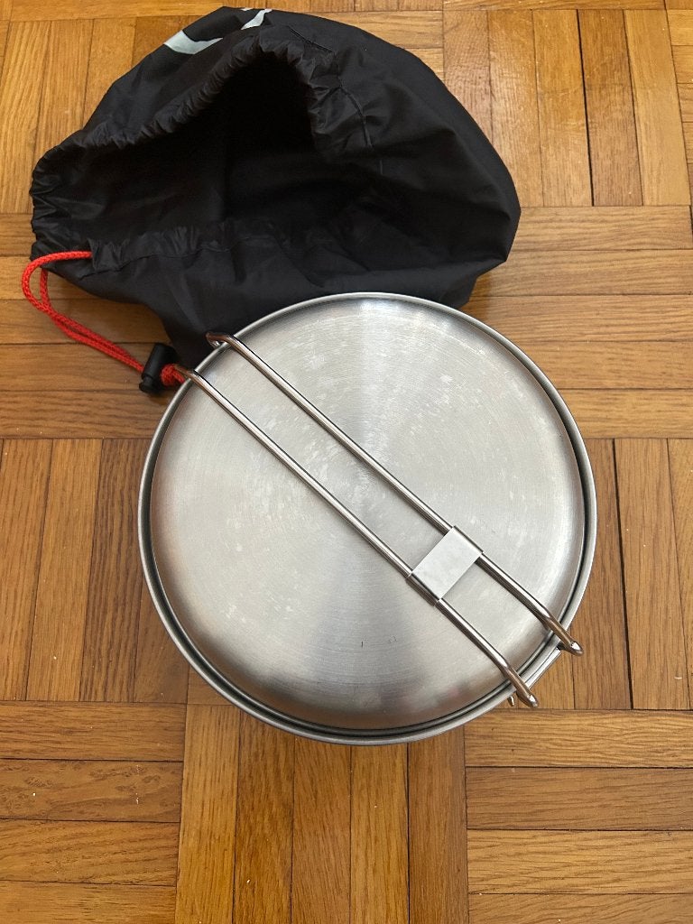 Set de cuisine camping Tatonka Regular – Inox, Enlèvement ou Envoi, Utilisé