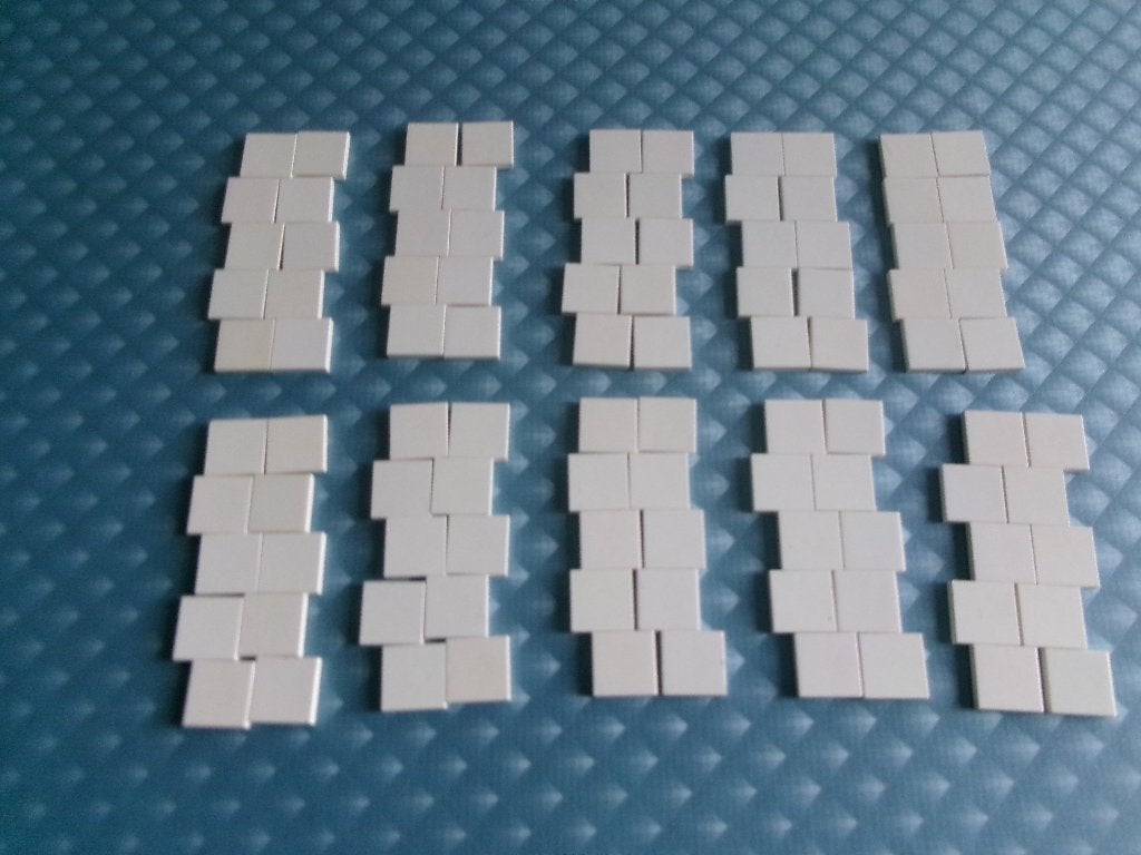 D10 100 witte 2x2 Lego tegels, Kinderen en Baby's, Speelgoed | Duplo en Lego, Gebruikt, Lego, Ophalen of Verzenden, Losse stenen