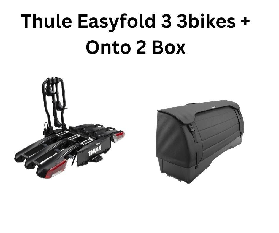THULE EASYFOLD 3 3BIKES + ONTO 2 BOX, Ophalen, 3 fietsen of meer, Elektrische fiets, Nieuw