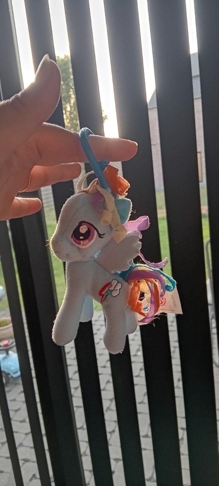 My Little Pony Rainbow Dash pluche sleutelhanger van Hasbro., Ophalen of Verzenden
