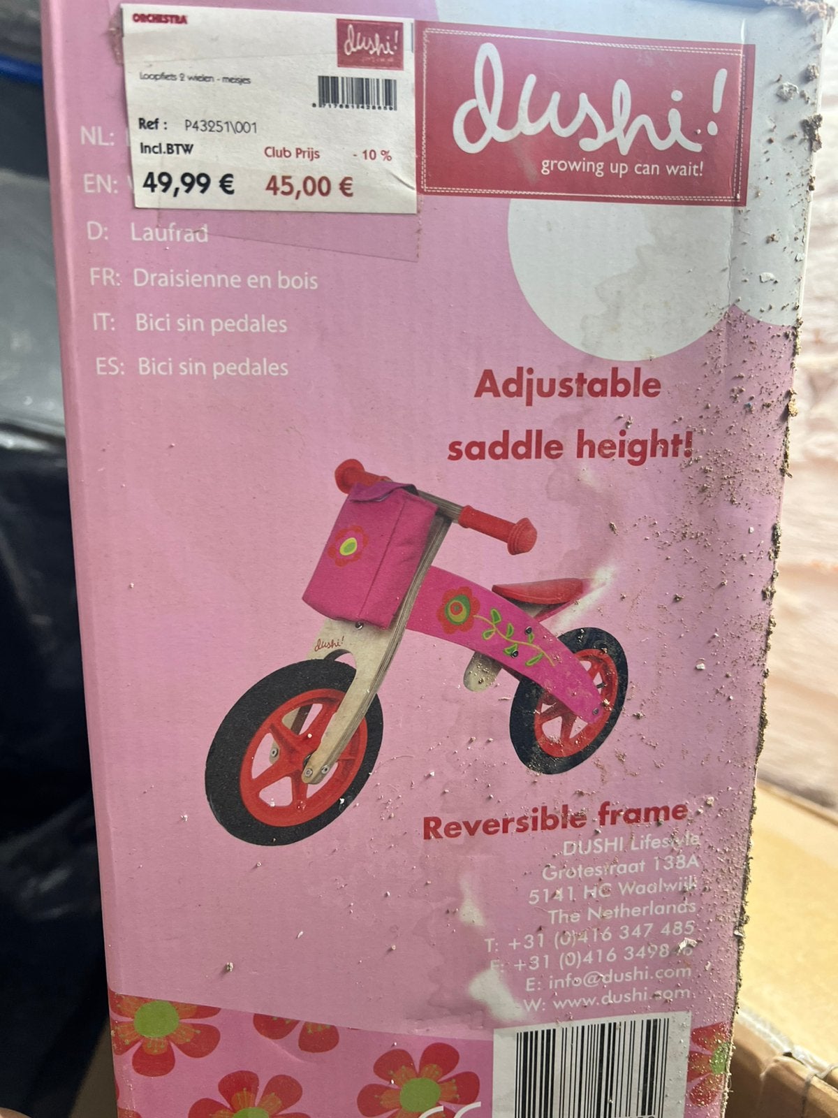 Kinderfiets, Ophalen, Nieuw