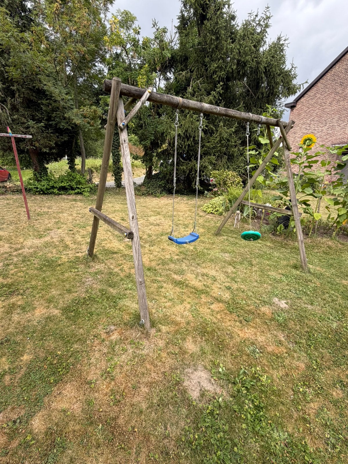 Houten schommel, Kinderen en Baby's, Speelgoed | Buiten | Speeltoestellen, Ophalen, Gebruikt, Schommel