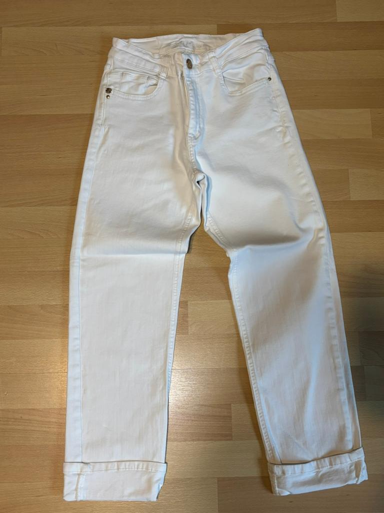 Jeans maat 36/29 ( korter model), Wit, Ophalen of Verzenden, Zo goed als nieuw, Driekwart