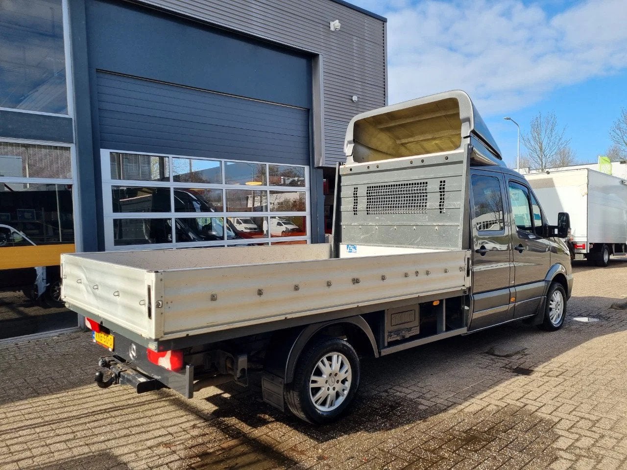 Mercedes-Benz Sprinter 319 CDI 3.0 V6 Open laadbak DC 7 Zits, Autos, Argent ou Gris, Achat, 2987 cm³, Entreprise