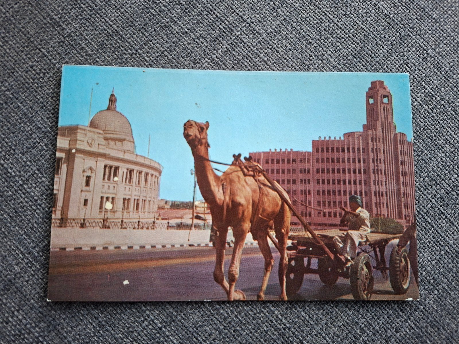Onverzonden, blanco postkaart Karachi Pakistan, Gebruikt, Foto, 1940 tot 1960, Buitenland
