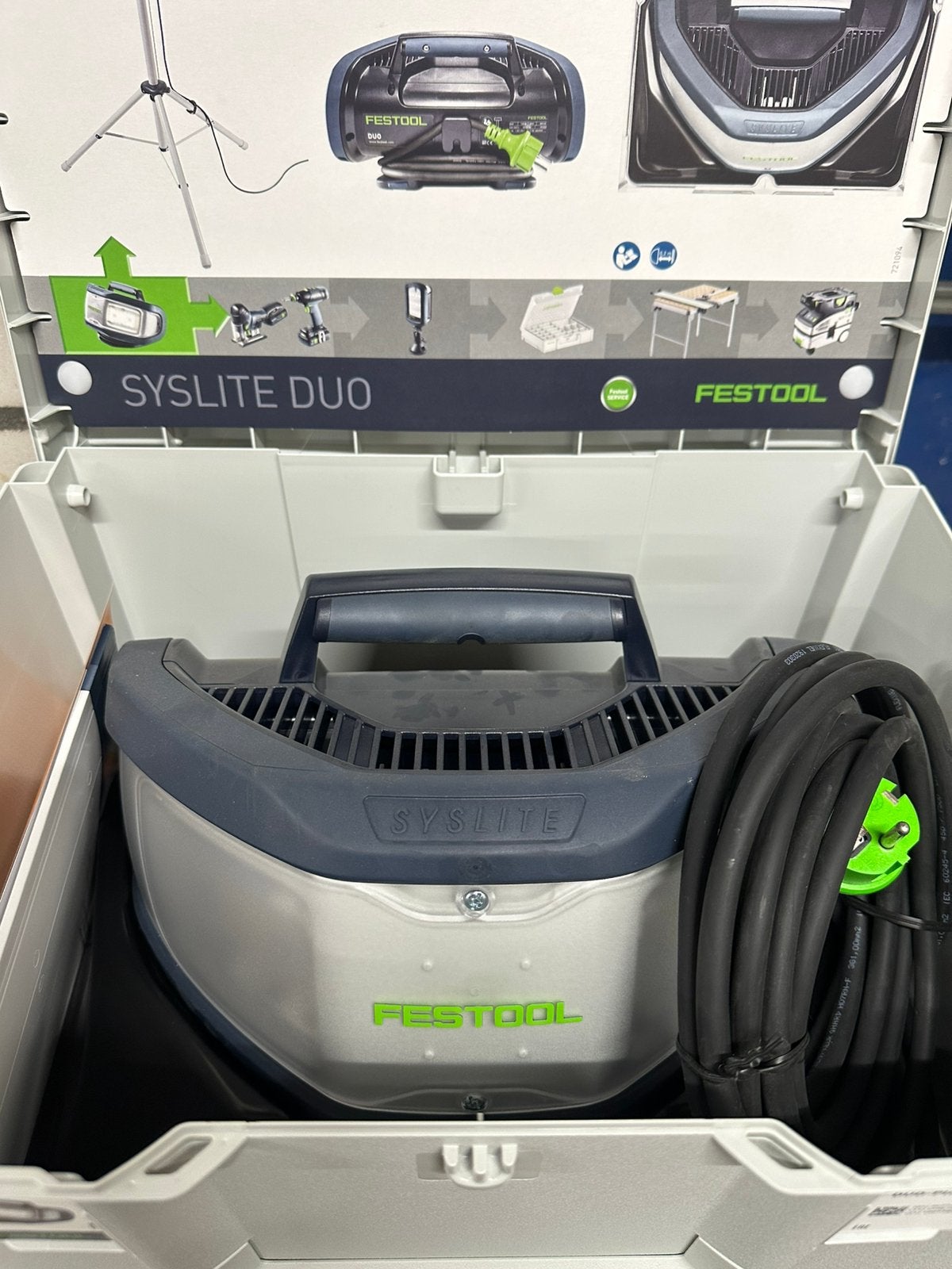 Werklamp festool set inclusief statief en 3 jaar garantie!, Ophalen