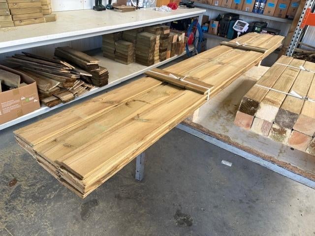 zweedse rabat, Doe-het-zelf en Bouw, Hout en Planken, Ophalen, Nieuw, Vuren, Geïmpregneerd