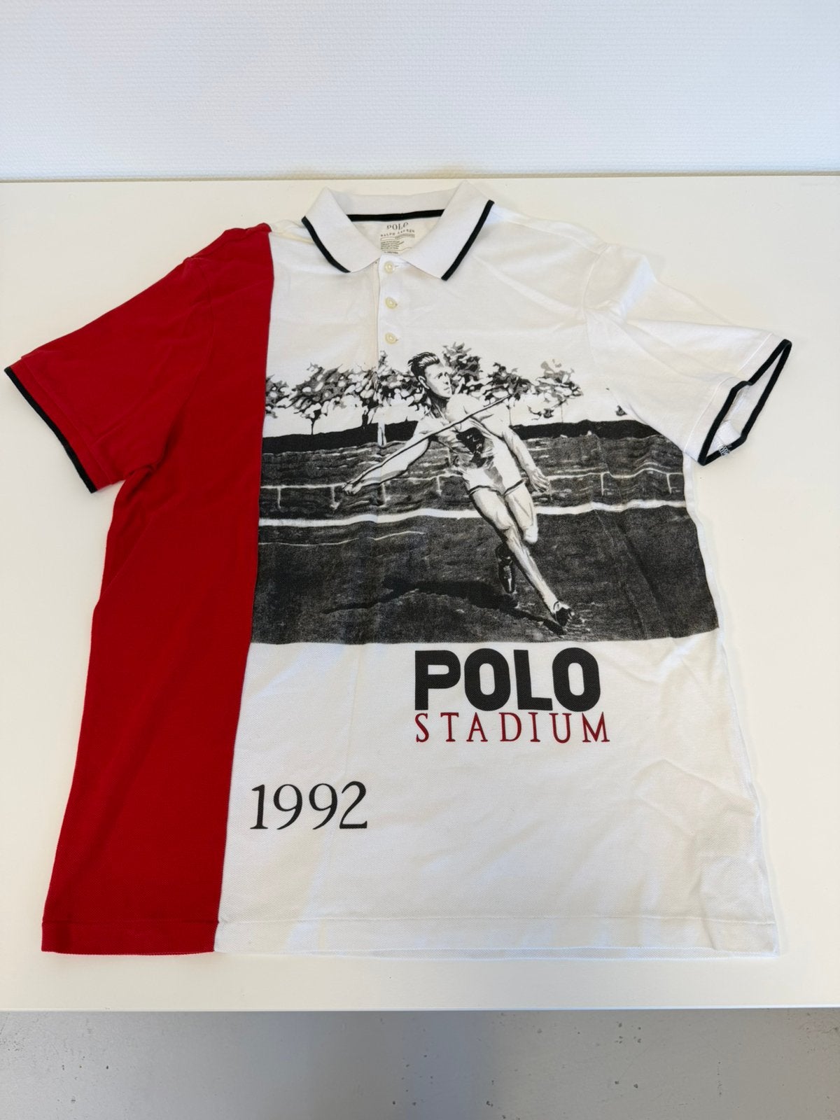 Polo Ralph Lauren Stadium 1992 Javelin Polo L, rare, neuf, Vêtements | Hommes, Polos, Neuf, Taille 52/54 (L), Blanc, Enlèvement ou Envoi