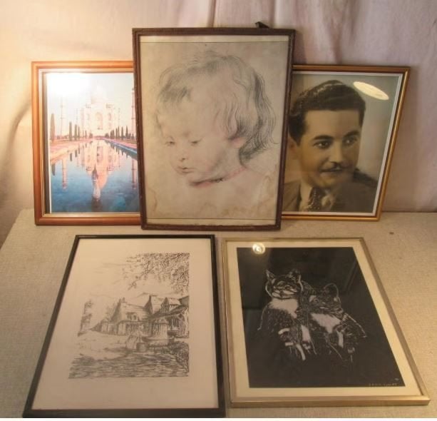 5 mooie houten Fotolijsten - 34x27, Ophalen of Verzenden, Zo goed als nieuw