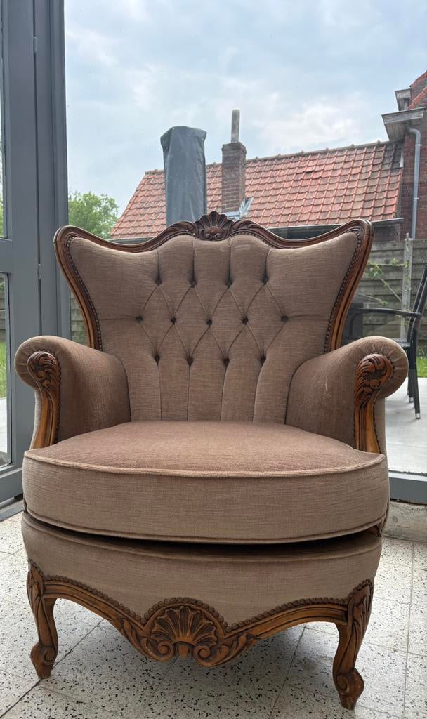 Klassieke fauteuil / zetel, Antiek en Kunst, Antiek | Meubels | Stoelen en Sofa's, Ophalen
