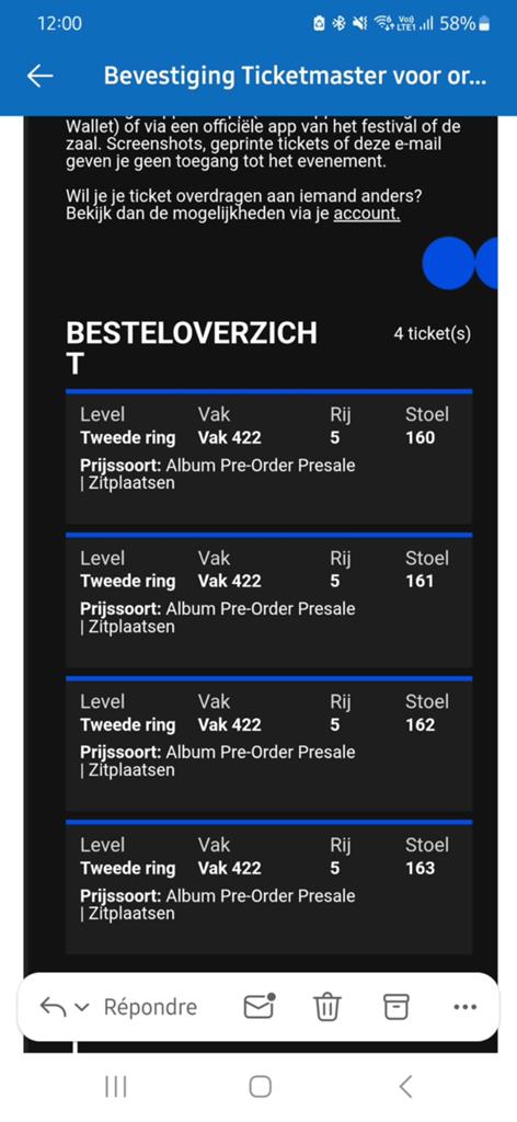 Concert Harry Styles- Amsterdam- 26 mai -4 tickets, Mai