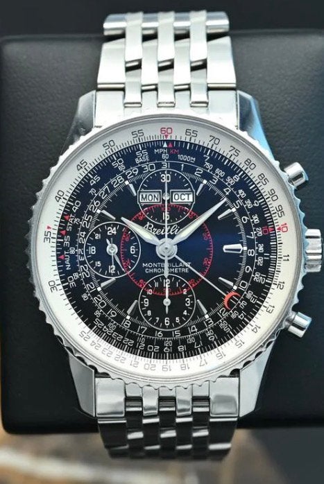 Breitling navitimer montbrillant datora, Bijoux, Sacs & Beauté, Enlèvement, Comme neuf, Montre-bracelet, Breitling