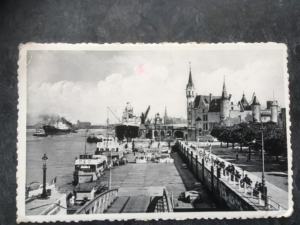 postkaart Antwerpen - Aanlegplaats - De Schelde - Het Steen, Ophalen of Verzenden, Antwerpen