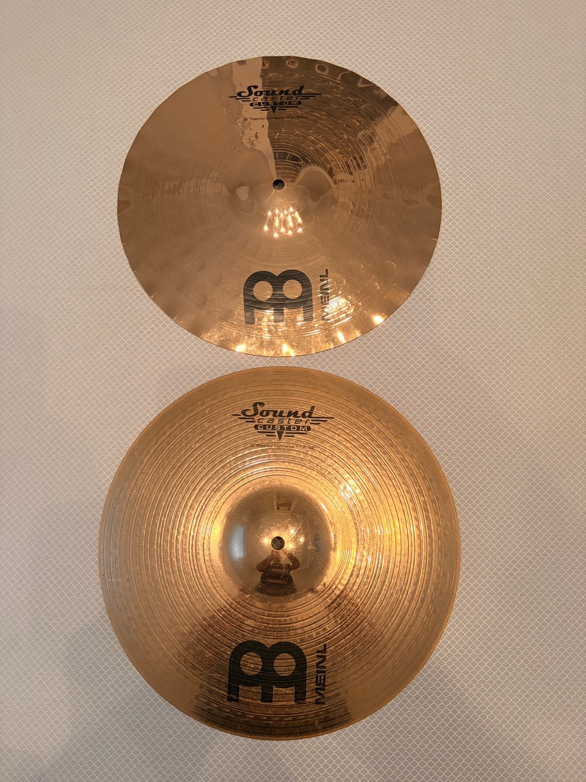 Hihat cymbalen set 14”, Musique & Instruments, Batteries & Percussions, Enlèvement, Utilisé