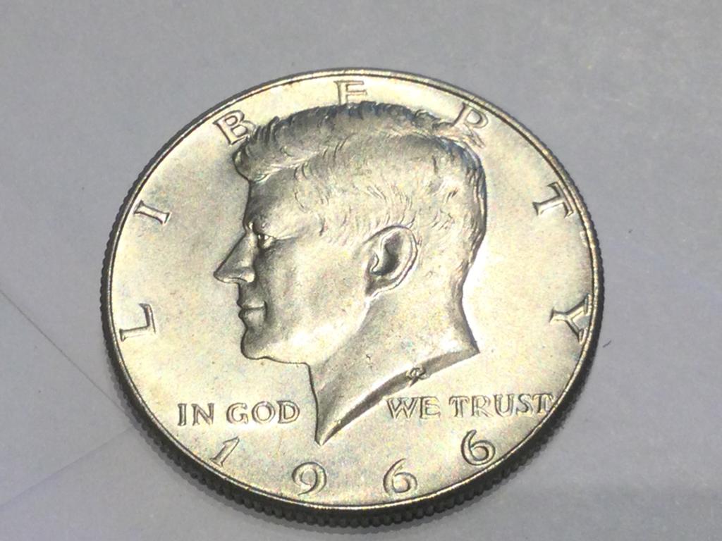 USA half dollar 1966 zilver 400, Ophalen of Verzenden, Zilver