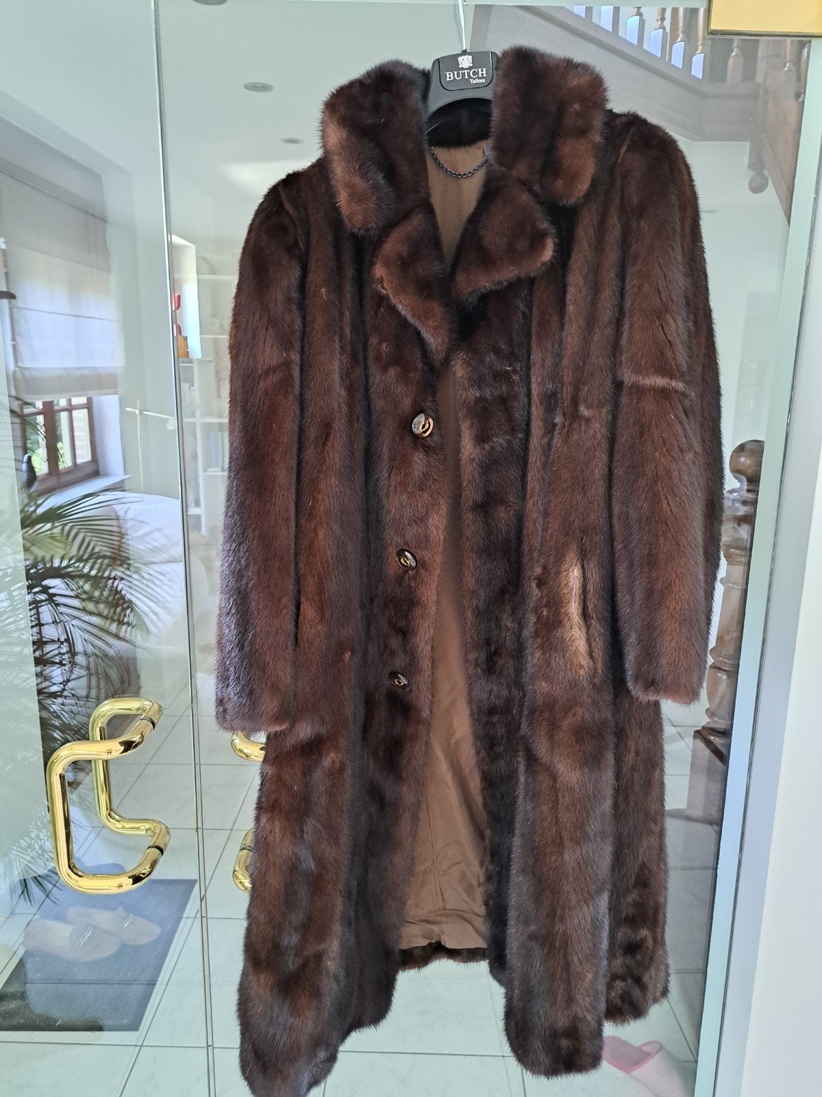Originele echte bontjas in nerts met sjaal, Kleding | Dames, Jassen | Winter, Ophalen