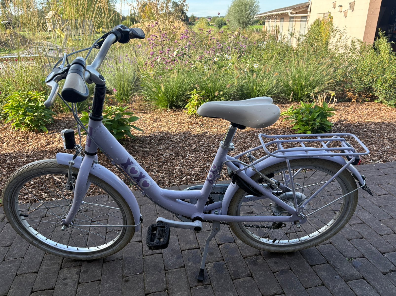Kinderfiets - 20 inch - meisje - paars, Ophalen, Zo goed als nieuw