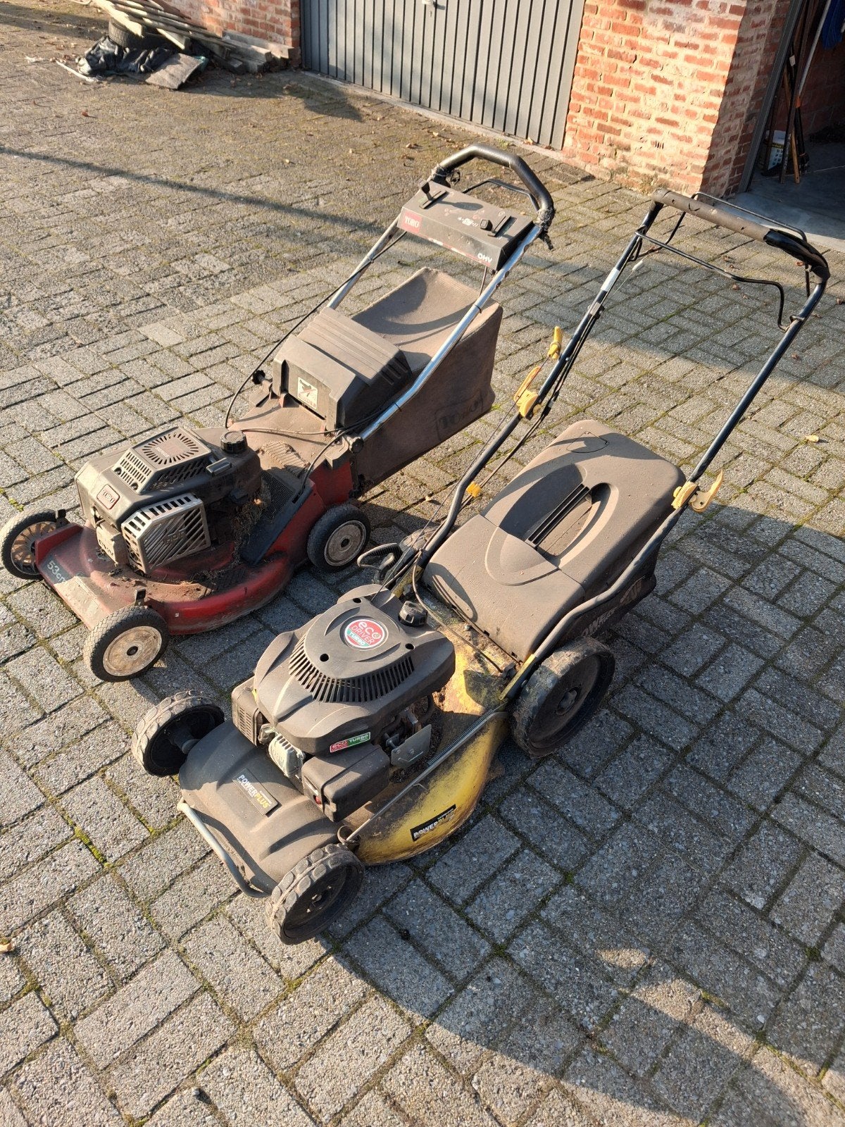 Grasmaaiers opknappers, Tuin en Terras, Ophalen, Cirkelmaaier, Gebruikt, Opvangbak