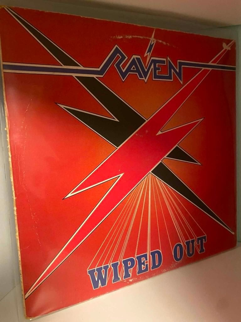 Raven – Wiped Out - UK 1982 (J), LP, Heavy metal, Avec pochette intérieure, Utilisé