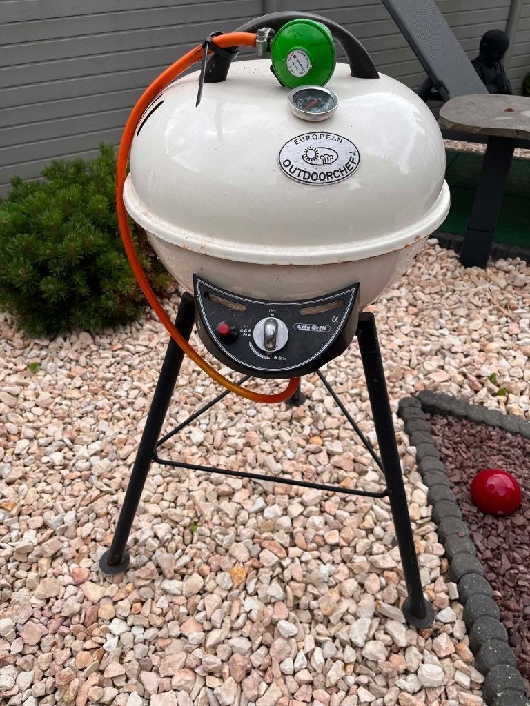 BBQ Outdoor Chef City Gas met 2 flessen Primagaz, Ophalen, Gebruikt, Outdoorchef