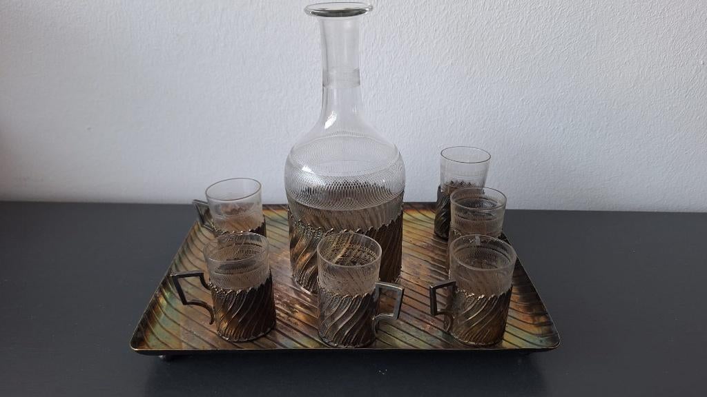 likeur setje, 7 delig, Antiek en Kunst, Ophalen