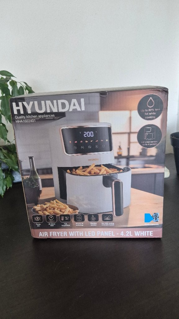 Hyundai airfryer 4,2l nieuw, Enlèvement ou Envoi, Friteuse à air