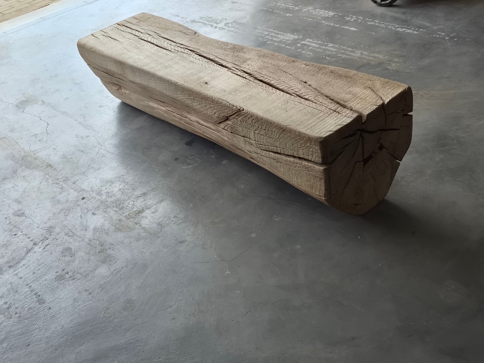 massief eiken salontafel bijzetafel zitbank, Ophalen