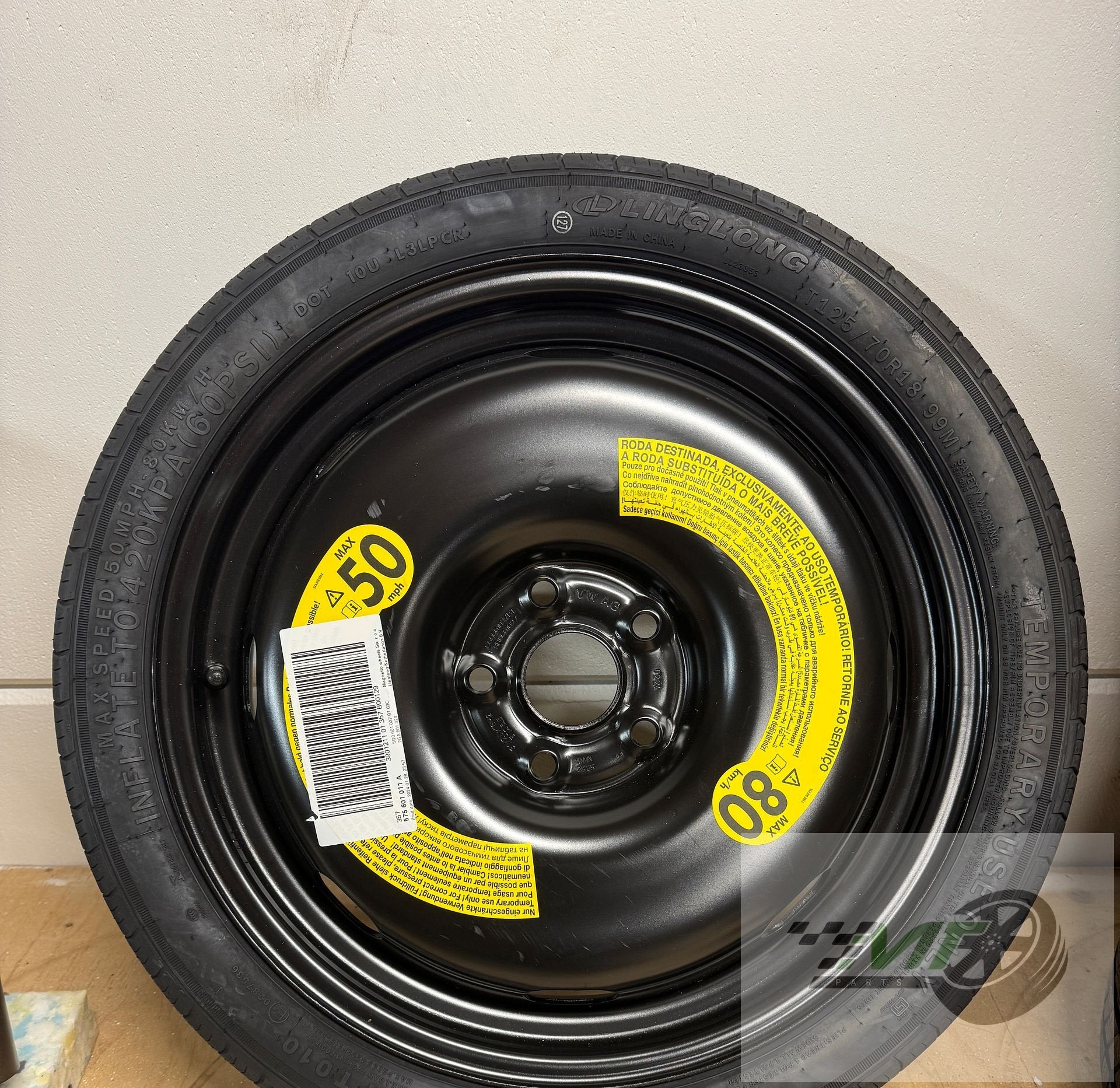 18" Reservewiel thuiskomer Ateca Seat Cupra 575601011A OEM, Neuf, -, -, -