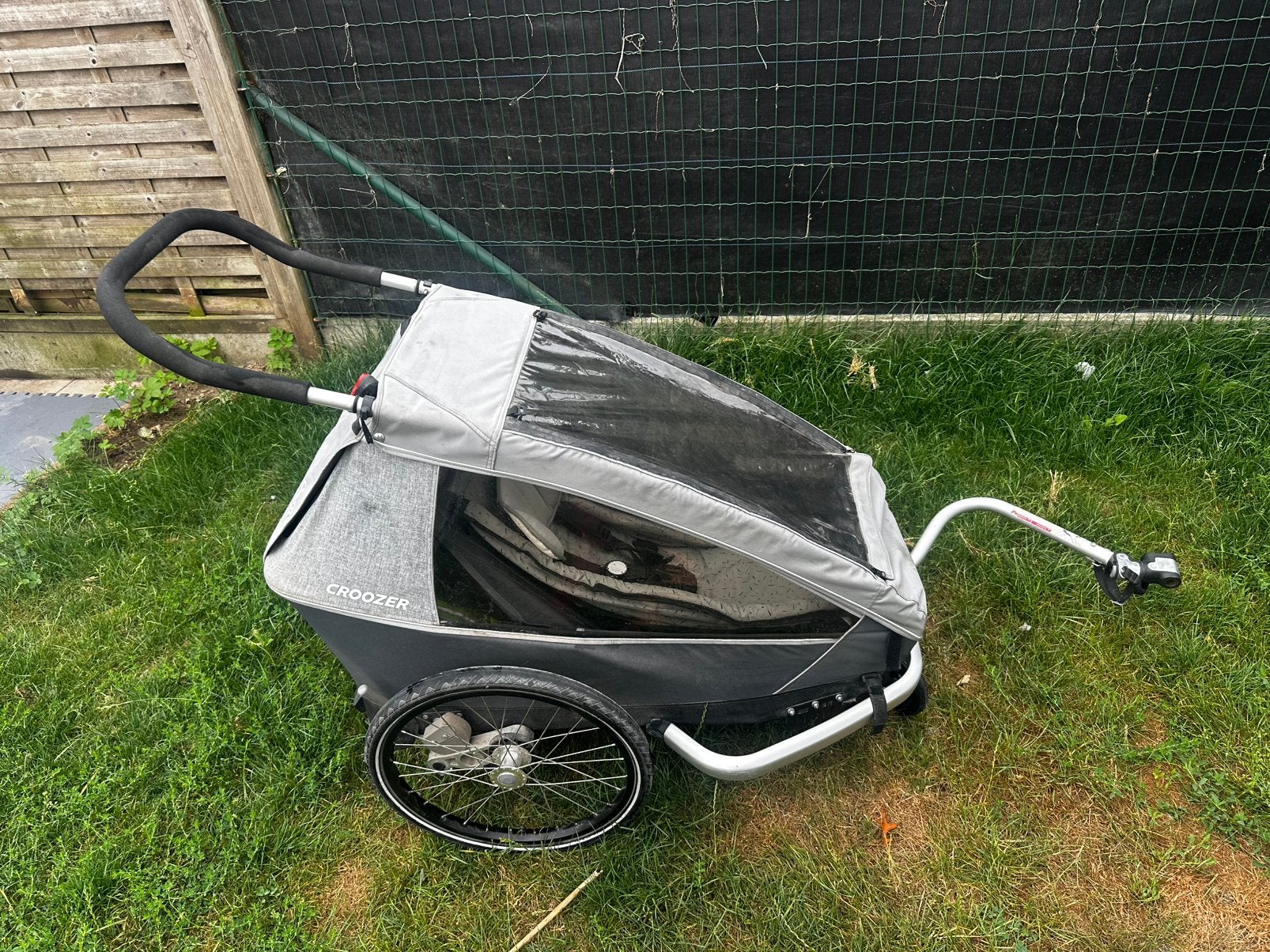 Croozer fietskar, Fietsen en Brommers, Ophalen, Gebruikt, Kinderkar, Opvouwbaar