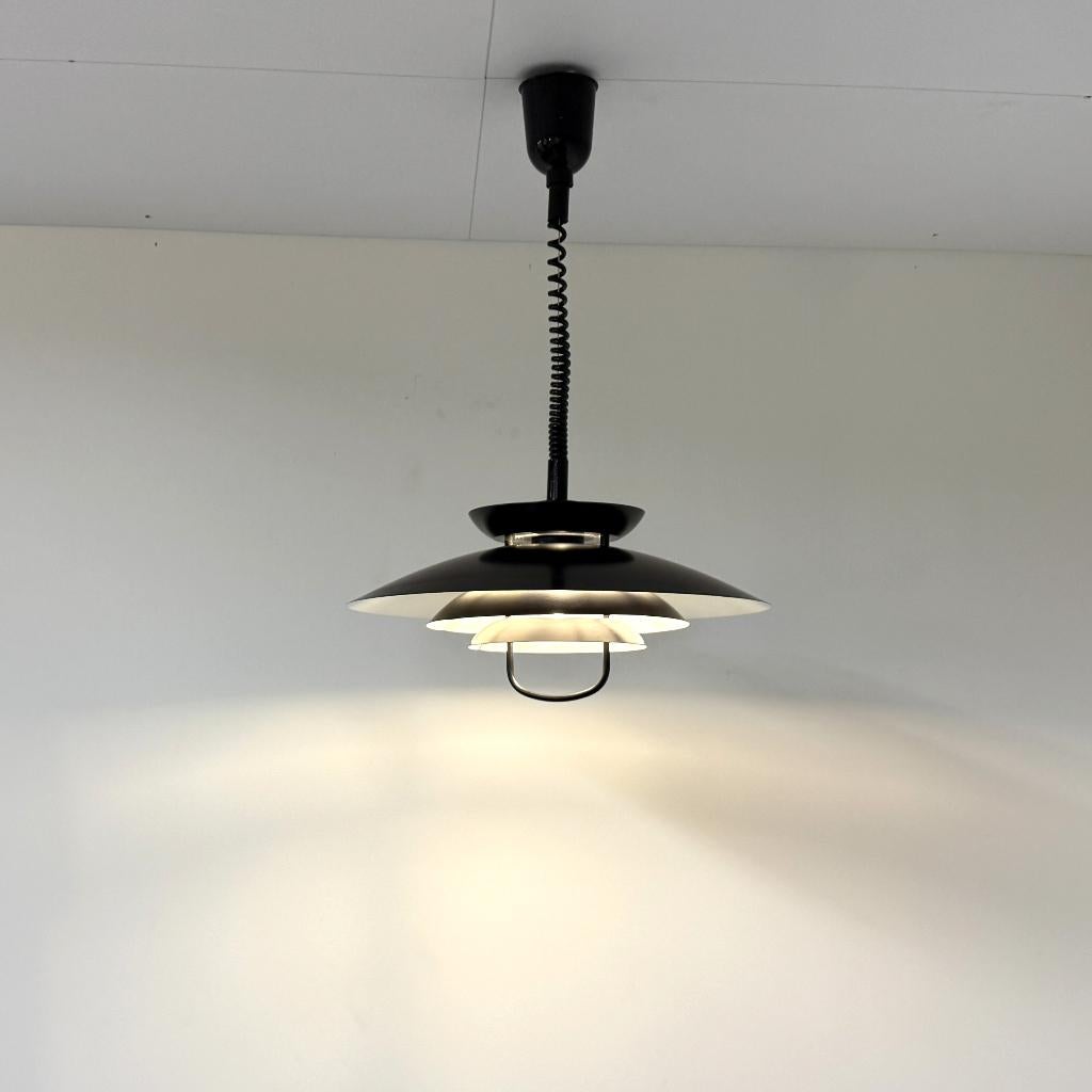 Lampe à bol vintage de style scandinave, Massive, 75 cm ou plus, Enlèvement ou Envoi, Vintage, Comme neuf