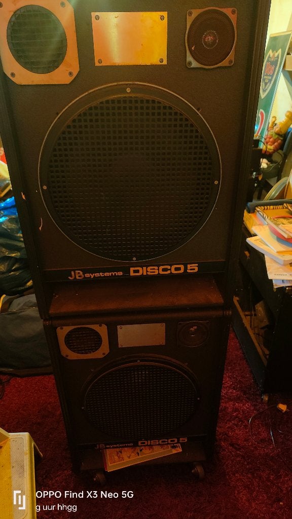 JB Systems Disco 5 speakers, TV, Hi-fi & Vidéo, Enceintes, Utilisé, Enceinte colonne, 120 à 150 watts, Autres marques, Compatible son surround/home cinéma