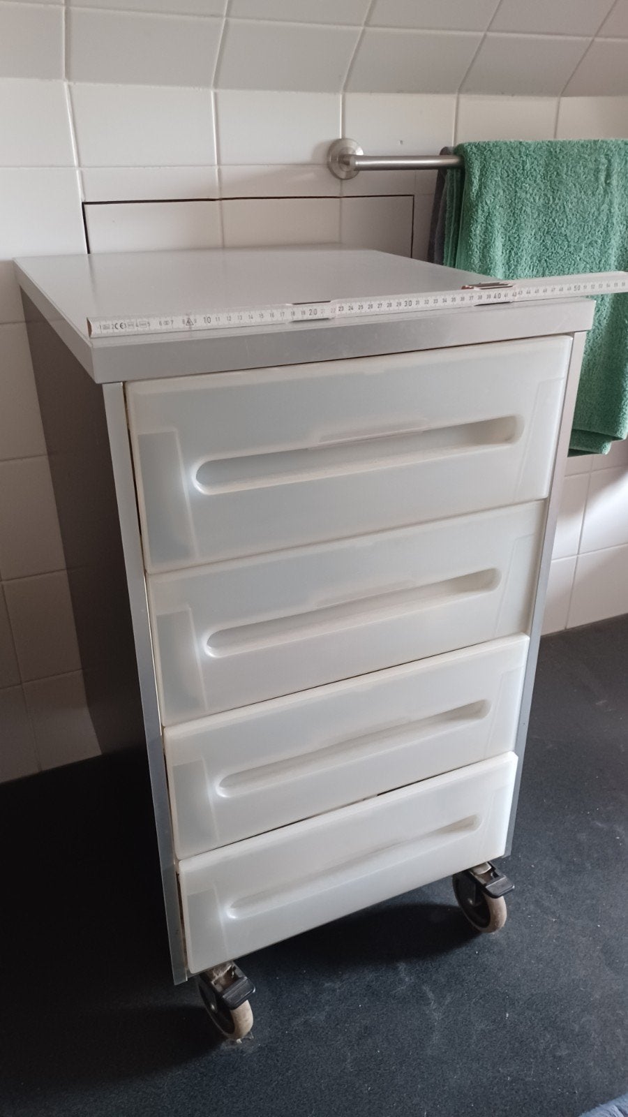 Vintage IKEA Attityd ladekast / ladeblok op wielen – Retro!, Ophalen, Kunststof