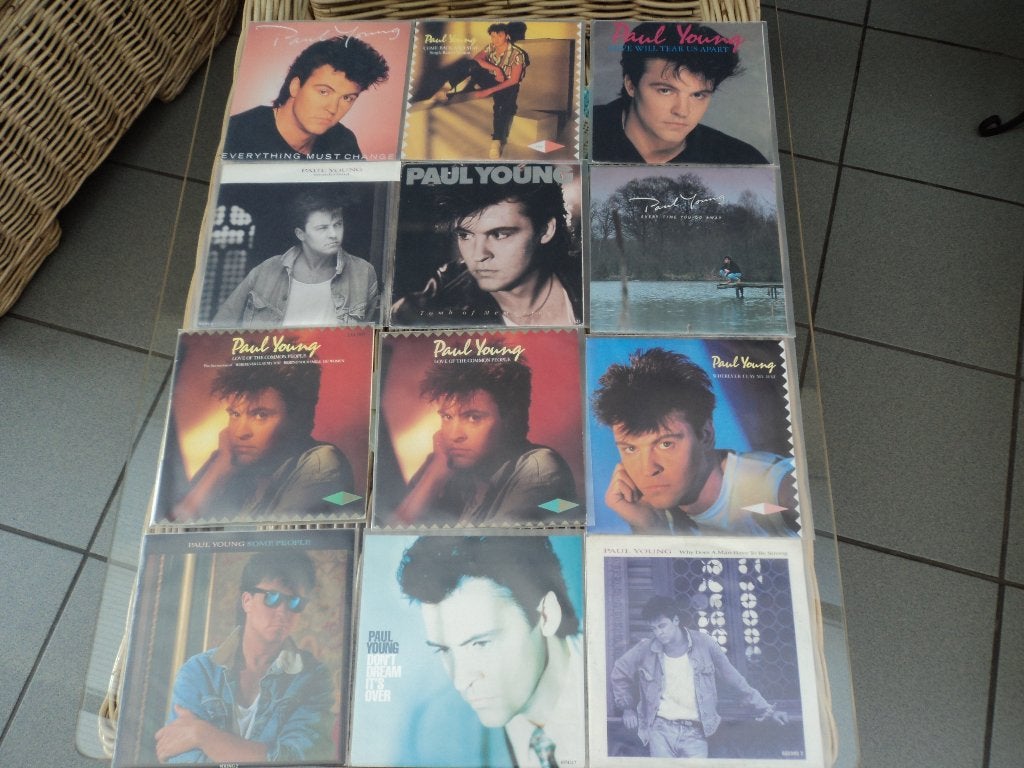 Paul Young, lot de 12 singles pour 10 euros !, LP, Enlèvement ou Envoi, Comme neuf, Pop
