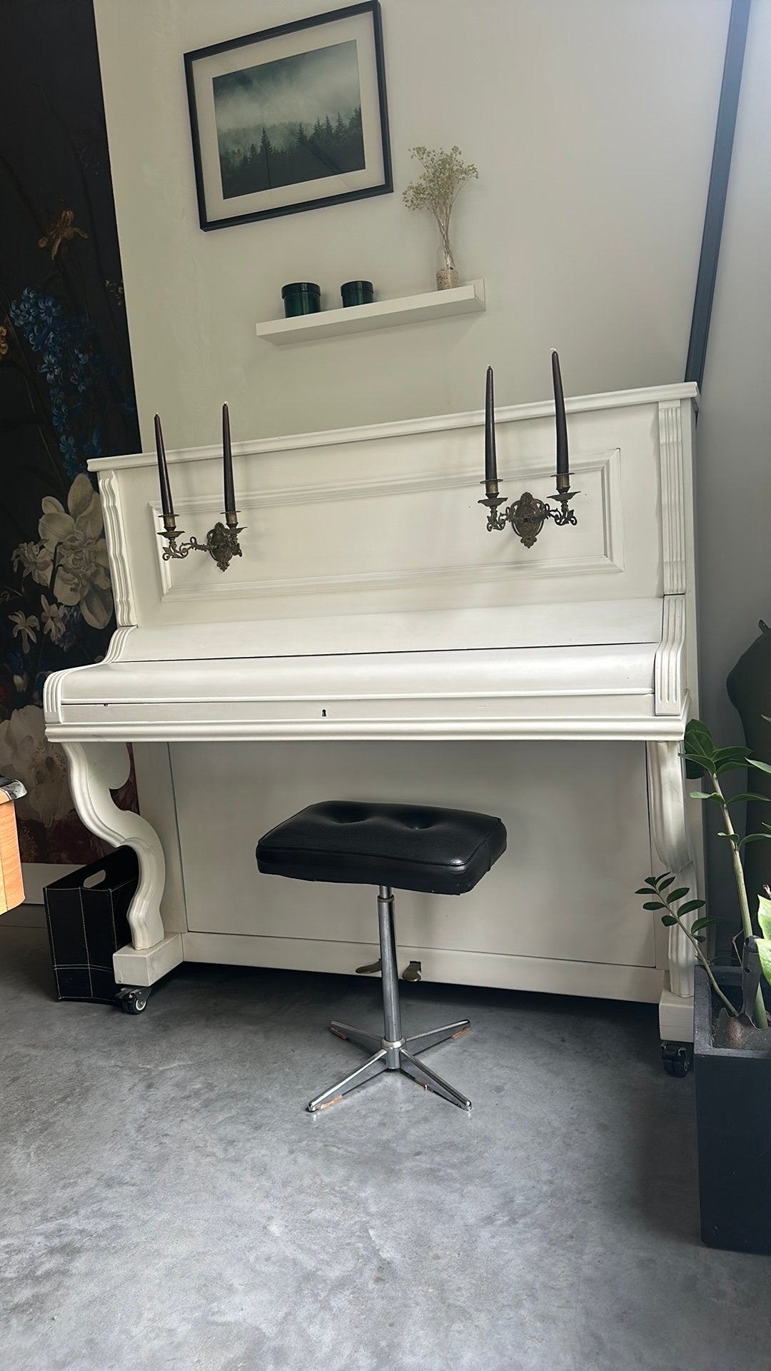 Buffet piano wit, Muziek en Instrumenten, Piano's, Ophalen, Zo goed als nieuw, Piano
